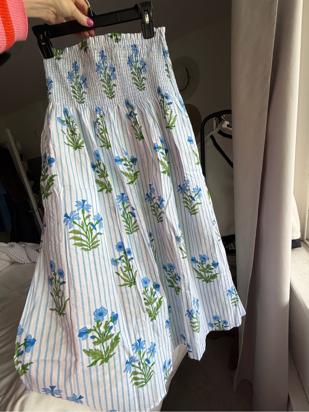 Pink City Prints Lily Stripe Alba Skirt - Size M/L - Picture 6 of 10